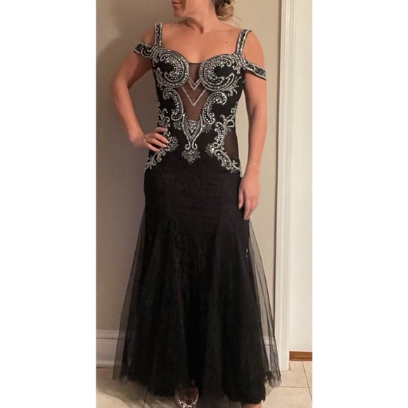 Jovani Sequin Evening Dress with Sequins - Picture 3 of 10